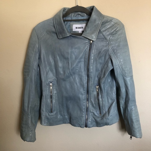 premium leather moto jacket - Picture 3 of 5